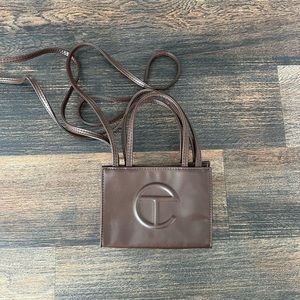 SMALL BROWN TELFAR BAG
